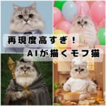 AIに描いてもらったモフ猫おもち